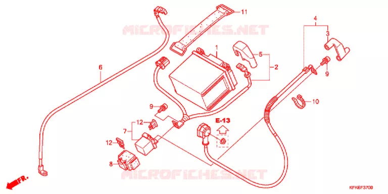 BATTERIE Honda MOTO 250 VTR 2017  VTR250LH
