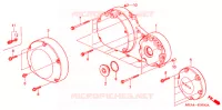 CARTER MOTEUR DROIT pour Honda VTX 1300 S de 2005