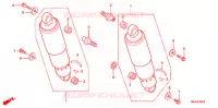 AMORTISSEUR ARRIERE pour Honda VTX 1300 TOURING de 2008