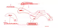 AUTOCOLLANTS pour Honda VTX 1300 TOURING de 2008