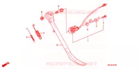 BEQUILLE LATERALE pour Honda VTX 1300 TOURING de 2008