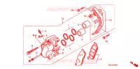 ETRIER DE FREIN AVANT pour Honda VTX 1300 TOURING de 2008