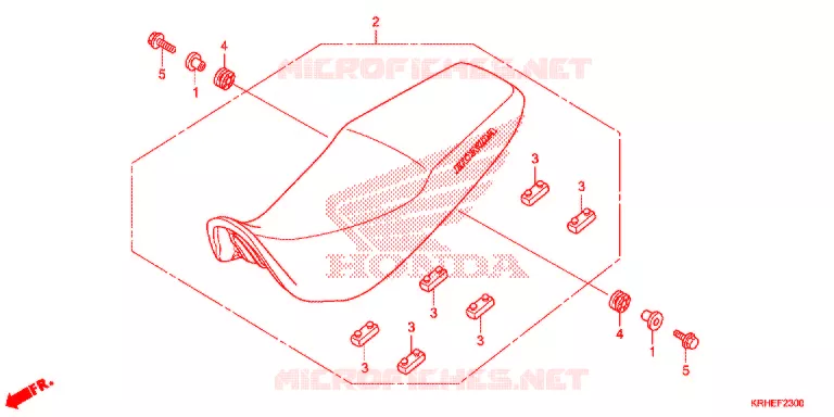 SELLE Honda MOTO 125 XL 2012  XL125LEKC