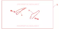 DEFLECTEUR LATERAL   HAUT pour Honda 125 VARADERO série limité de 2004