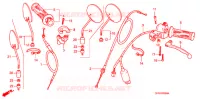 LEVIER DE GUIDON   CABLE   COMMODO pour Honda XR 100 MOTARD de 2008