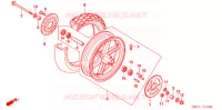 ROUE ARRIERE pour Honda XR 100 MOTARD de 2008