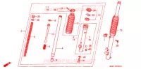 FOURCHE pour Honda XR 100 de 1998