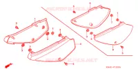 COUVERCLES LATERAUX pour Honda XR 100 de 2000