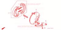 FLASQUE   MACHOIRES DE FREIN AVANT pour Honda XR 100 de 2000