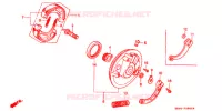 FLASQUE   MACHOIRES DE FREIN AVANT pour Honda XR 200 R de 1984