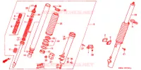 FOURCHE pour Honda XR 200 R de 1984