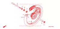 ROUE AVANT pour Honda XR 200 R de 1984