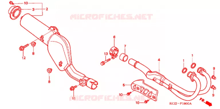SILENCIEUX D'ECHAPPEMENT Honda MOTO 250 XR 2004  XR2503