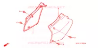 COUVERCLES LATERAUX pour Honda XR 250 MOTARD de 2007