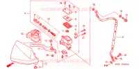 MAITRE CYLINDRE DE FREIN AVANT pour Honda XR 250 MOTARD de 2007