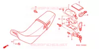 SELLE pour Honda XR 250 MOTARD de 2007