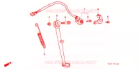 BEQUILLE LATERALE pour Honda XR 250 BAJA With speed warning light de 1996