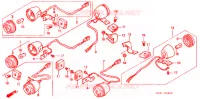 CLIGNOTANT pour Honda XR 250 BAJA With speed warning light de 1996