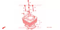 CYLINDRE pour Honda XR 250 BAJA With speed warning light de 1996