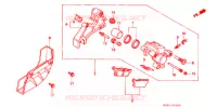 ETRIER DE FREIN ARRIERE pour Honda XR 250 BAJA With speed warning light de 1996