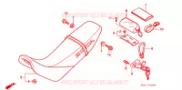 SELLE pour Honda XR 250 BAJA With speed warning light de 1996