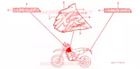T (3) pour Honda XR 250 BAJA With speed warning light de 1996