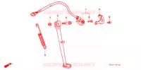 BEQUILLE LATERALE pour Honda XR 250 BAJA With speed warning light de 1997