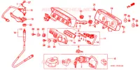 COMPTEUR (2) pour Honda XR 250 BAJA With speed warning light de 1997
