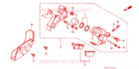 ETRIER DE FREIN ARRIERE pour Honda XR 250 BAJA With speed warning light de 1997
