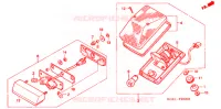 FEU ARRIERE pour Honda XR 250 BAJA With speed warning light de 1997