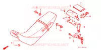 SELLE pour Honda XR 250 BAJA With speed warning light de 1997