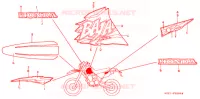 T (4) pour Honda XR 250 BAJA With speed warning light de 1997