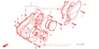 CARTER MOTEUR GAUCHE pour Honda XR 250 BAJA Without speed warning light de 1997