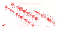 BOITE DE VITESSES pour Honda XR 250 L de 1992