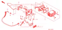FEU ARRIERE pour Honda XR 250 L de 1992