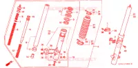 FOURCHE pour Honda XR 250 L de 1992