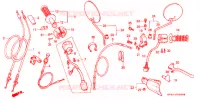 LEVIER DE GUIDON   CABLE   COMMODO pour Honda XR 250 L de 1992