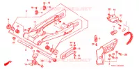 BRAS ARRIERE pour Honda XR 250 L de 1993