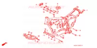 CADRE pour Honda XR 250 L de 1993