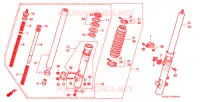 FOURCHE pour Honda XR 250 L de 1993