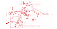 GUIDON pour Honda XR 250 L de 1993