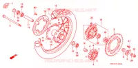 ROUE ARRIERE pour Honda XR 250 L de 1993