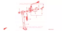 BEQUILLE pour Honda XR 250 L de 1994