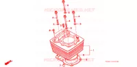 CYLINDRE pour Honda XR 250 R de 2001