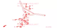 GUIDON pour Honda XR 250 R de 2001