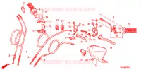 LEVIER DE GUIDON   CABLE pour Honda XR 250 R de 2001