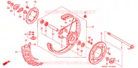 ROUE ARRIERE pour Honda XR 250 R de 2001