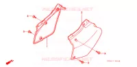COUVERCLES LATERAUX pour Honda XR 250 R de 2001