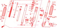 FOURCHE pour Honda XR 250 R de 2001