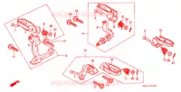 REPOSE PIED pour Honda XR 250 R de 1989